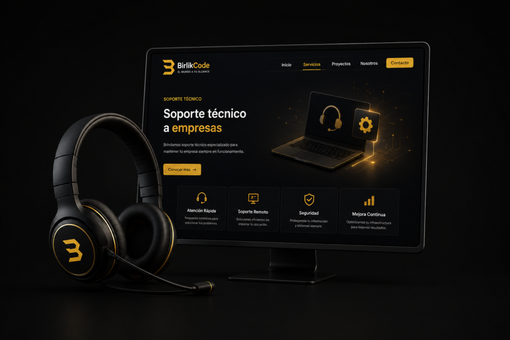 Soporte tecnico empresarial.